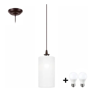 LED-Hängeleuchte an Schnur NOEL MINI 1xE27/60W/230V weiß