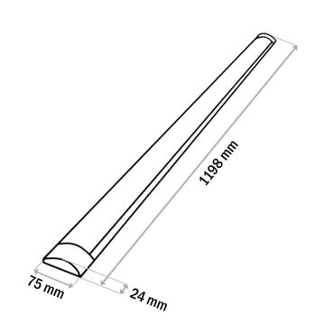 LED-Küchenunterbauleuchte QTEC LED/36W/230V 120 cm weiß