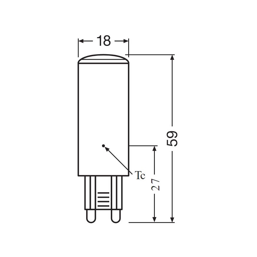 LED-Leuchtmittel G9/4W/230V 2700K - Osram