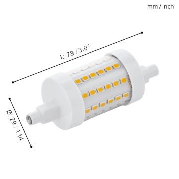 LED-Leuchtmittel R7S/7W/230V 2700K - Eglo 11829