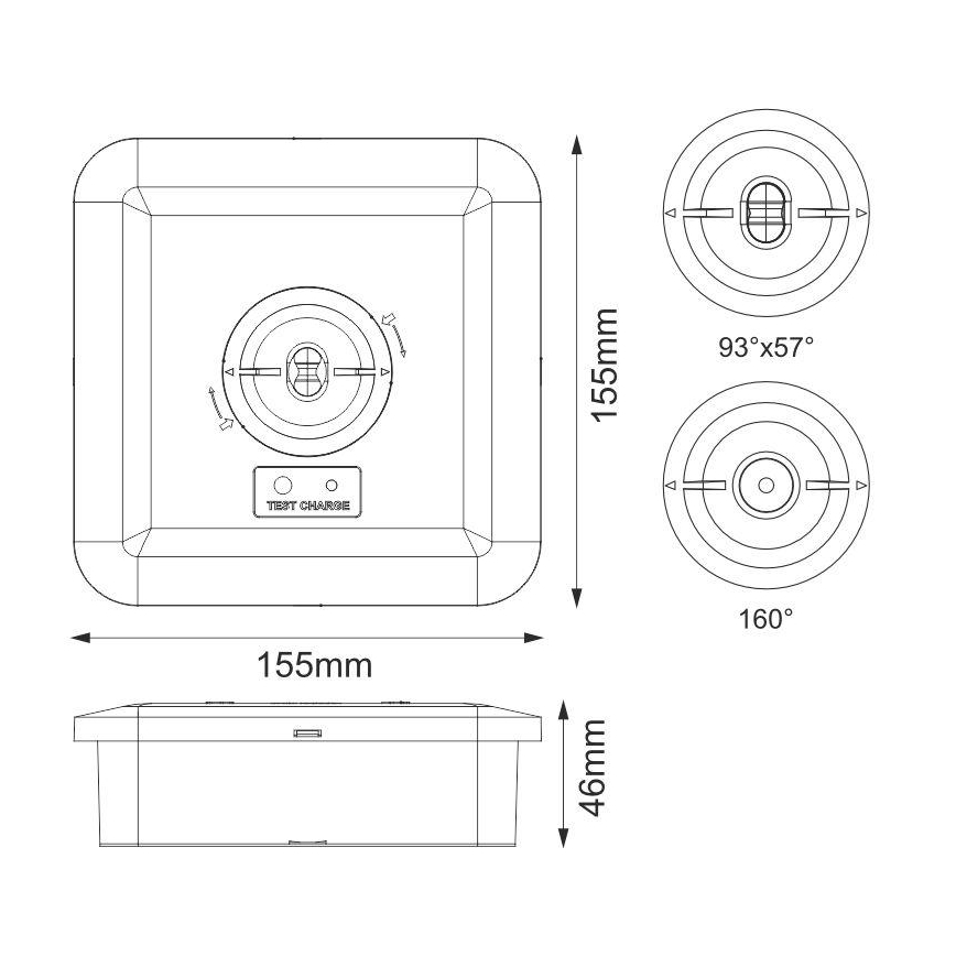 LED-Notleuchte LED/2W/230V IP65 6000K