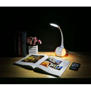 LED RGB dimmbare Tischlampe LED/7W/230V weiß