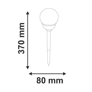 LED-RGB-Solarleuchte LED/0,04W/1,2V IP44