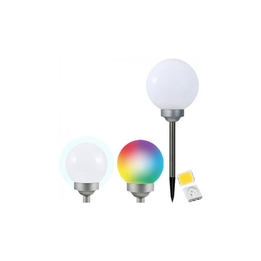 LED-RGB-Solarleuchte LED/0,2W/AA 1,2V/600mAh IP44