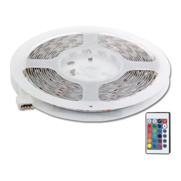 LED-RGB-Streifen 5 m LED/72W/230V + Fernsteuerung