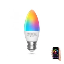LED RGBW Glühbirne C37 E27/7W/230V 3000-6500K Wi-Fi - Aigostar