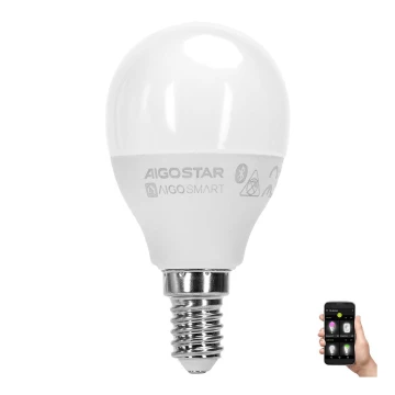 LED-RGBW-Glühlampe G45 E14/4,9W/230V 2700-6500K - Aigostar