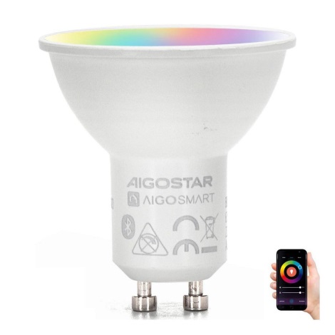LED-RGBW-Leuchtmittel GU10/4,9W/230V 2700-6500K - Aigostar
