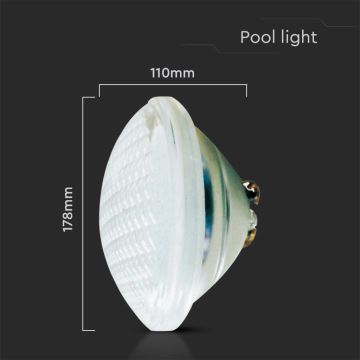 LED-Schwimmbeckenlampe LED/25W/12V IP68 6500K