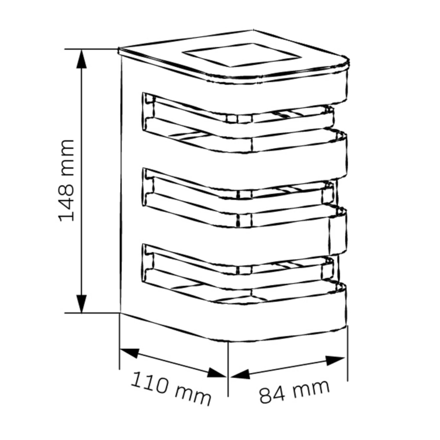 LED-Solar-Wandleuchte AGIDE LED/1,2V IP44