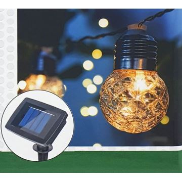 LED-Solarkette für Außenbereiche 10xLED/1,2V 2,2 m IP44