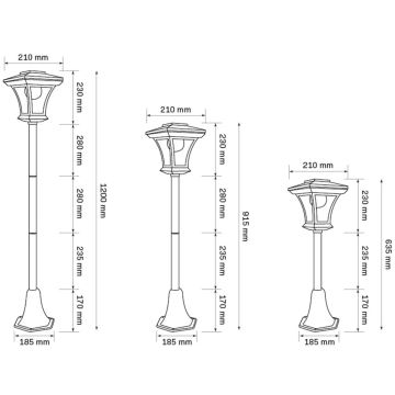 LED-Solarlampe TIRANA LED/1,6W/5V IP44