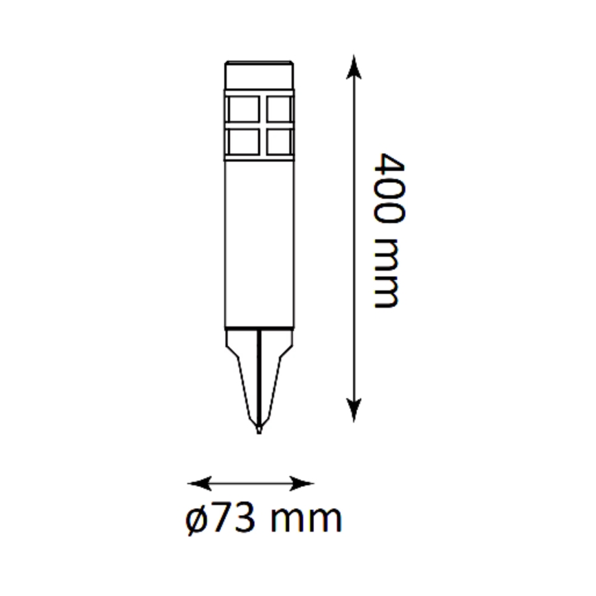 LED-Solarleuchte MARK LED/1,2V IP44