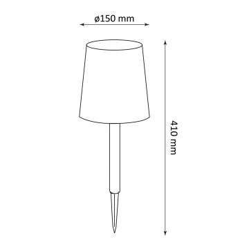 LED Solarleuchte RUMBA LED/1,2V IP44