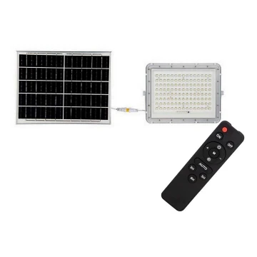 LED-Solarstrahler für den Außenbereich LED/20W/3,2V 6400K weiß IP65 + Fernbedienung