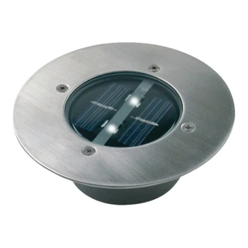 LED-Solarstrahler mit Sensor LED/0,12W/2xAAA IP67 Edelstahl Ring