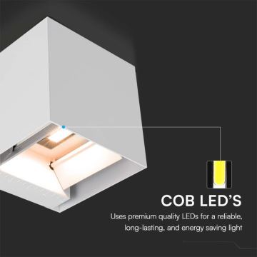 LED-Solarwandleuchte mit Sensor LED/3W/3,7V IP65 3000K weiß