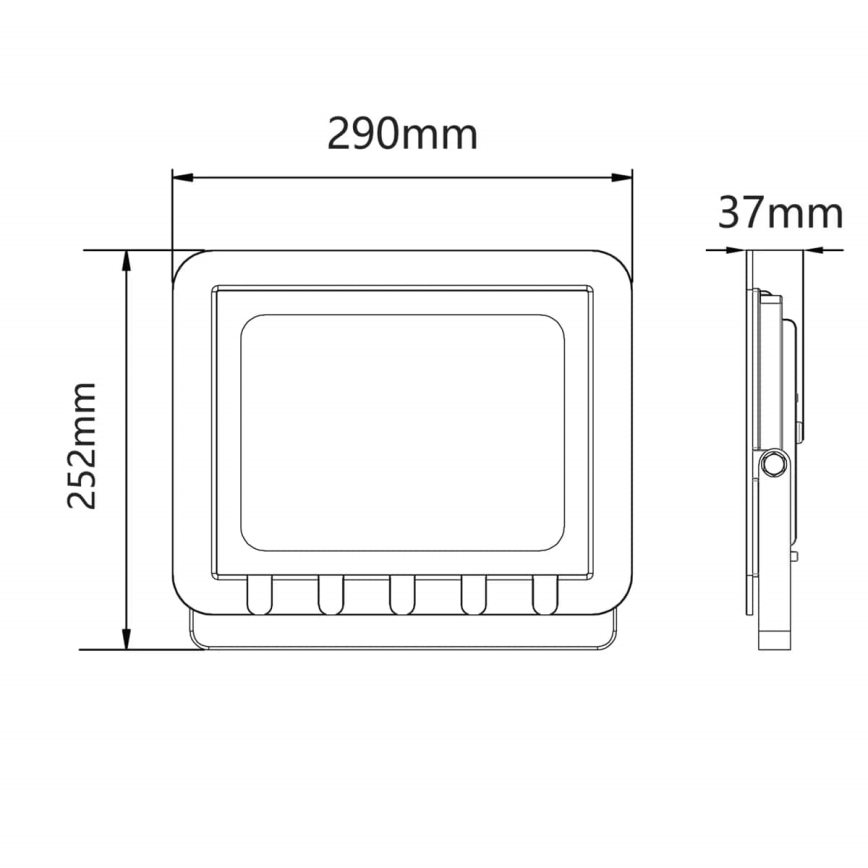 LED-Strahler für den Außenbereich LED/100W/230V 6500K IP65