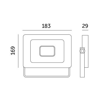 LED-Strahler für den Außenbereich LED/50W/230V 6500K IP65