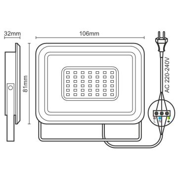 LED-Strahler LED/10W/230V 4000K IP65