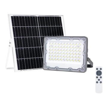LED – Strahler mit Solarpanel FOCUS 60W/10000 mAh 3,2V 6000K IP65 + Fernbedienung