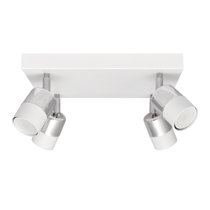 LED-Strahler TUBSSON 4xGU10/6,5W/230V weiß/glänzendes Chrom