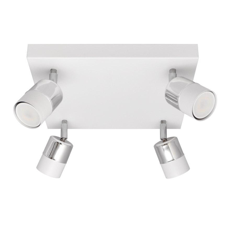 LED-Strahler TUBSSON 4xGU10/6,5W/230V weiß/glänzendes Chrom