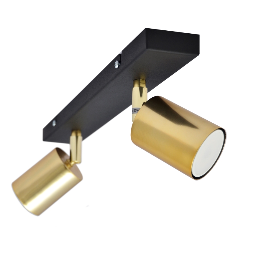 LED Strahler TUNE 2xGU10/4,8W/230V golden/schwarz
