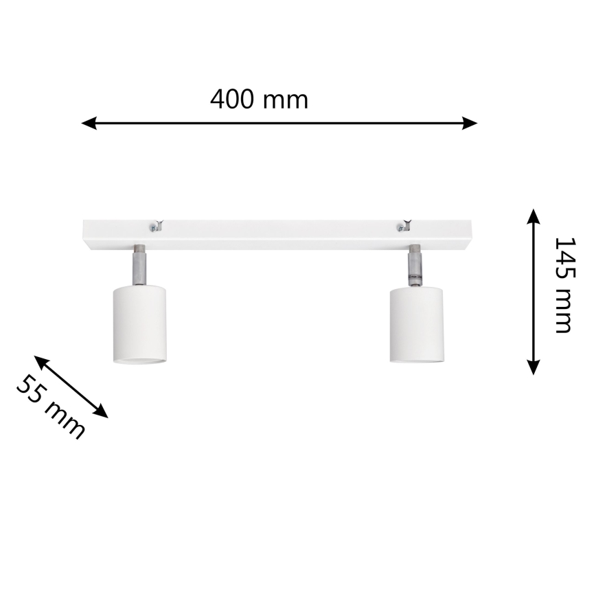 LED-Strahler TUNE 2xGU10/6,5W/230V weiß