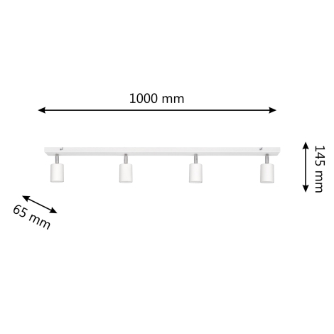 LED-Strahler TUNE 4xGU10/6,5W/230V weiß