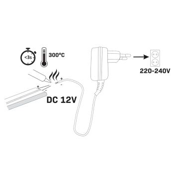 LED-Streifen NEON 2 m LED/17W/12V IP65 pink