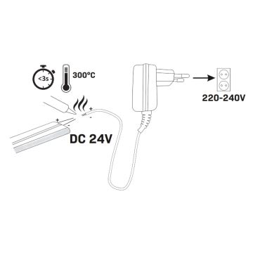 LED-Streifen NEON 5m LED/40W/24V orange IP65