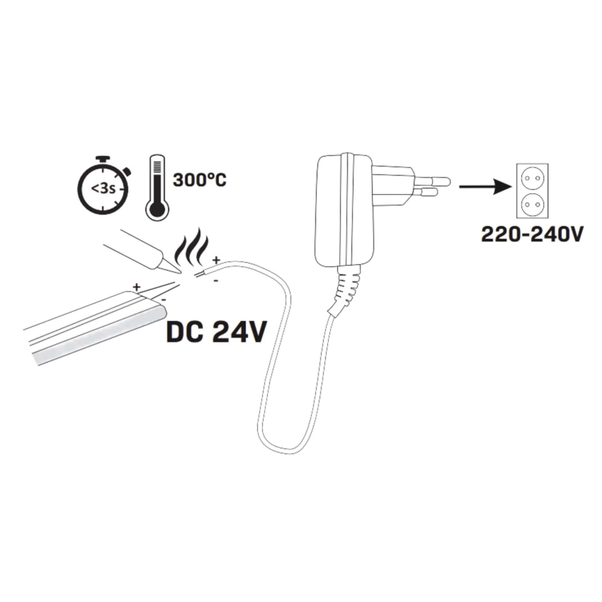 LED-Streifen NEON 5m LED/40W/24V orange IP65