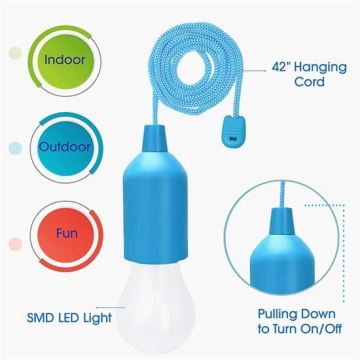 LED Tragbare Leuchte LED/1W/3xAAA blau