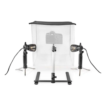 LED Tragbares Fotostudio 2xGU10/5W/230V