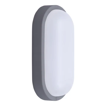 LED-Wandleuchte für den Außenbereich LED/13W/230V 4000K IP54 grau oval