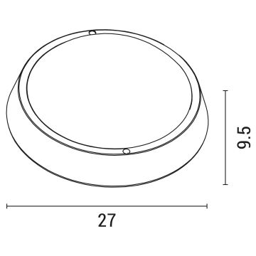 LED-Wandleuchte für den Außenbereich LED/24W/230V 4000K IP54 schwarz