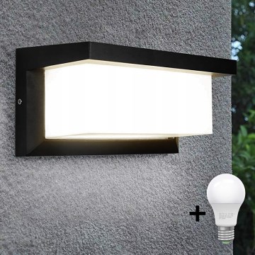 LED-Wandleuchte für den Außenbereich NEELY 1xE27/15W/230V 3000K IP54 schwarz