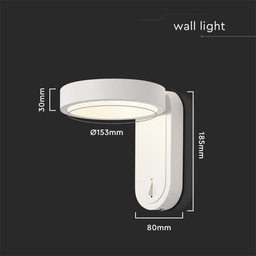 LED-Wandleuchte LED/5W/230V 3000K/4000K weiß