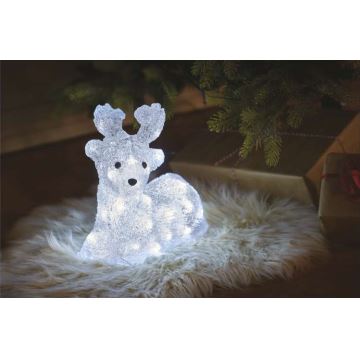 LED-Weihnachtsdekoration für den Außenbereich 40xLED/2,1W/230V IP44 Rehe