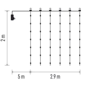 LED Weihnachtskette für Außen 400xLED/8 funkcí 7,9 m IP44 warmweiß