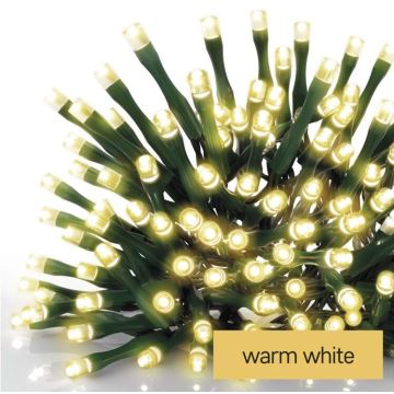 LED-Weihnachtskette für den Außenbereich 180xLED/8 Modi 23m IP44 warmweiß