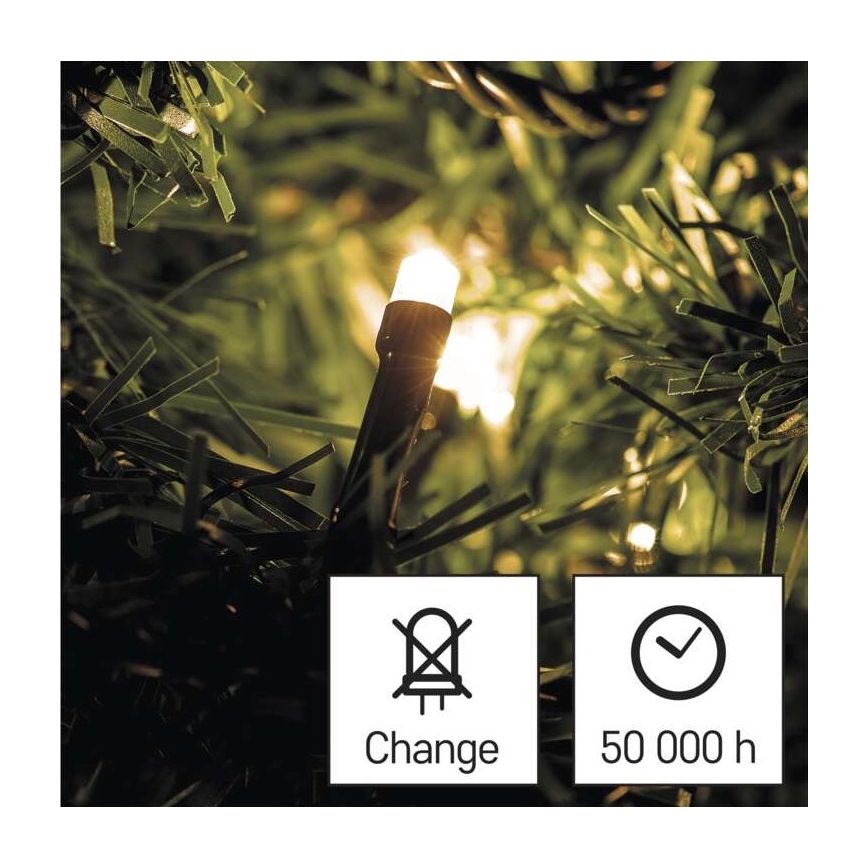 LED-Weihnachtskette für den Außenbereich 240xLED/29m IP44 warmweiß