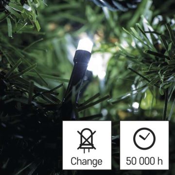 LED-Weihnachtskette für den Außenbereich 240xLED/8 Modi 29m IP44 kaltweiß