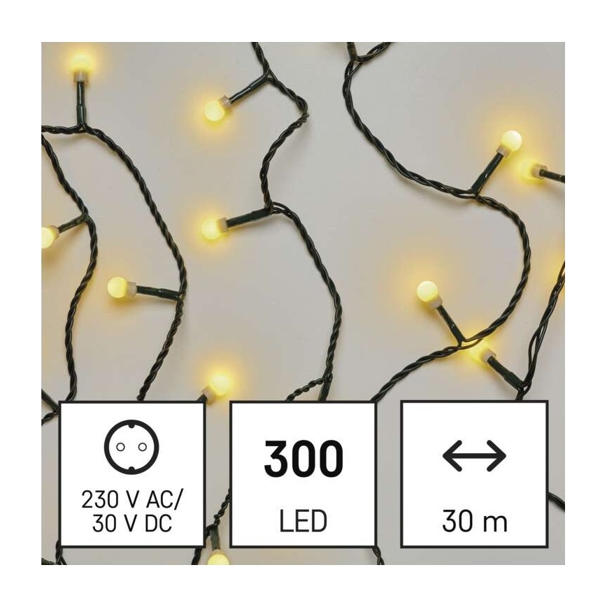 LED-Weihnachtskette für den Außenbereich 300xLED/35m IP44 warmweiß