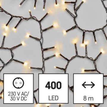 LED-Weihnachtskette für den Außenbereich 400xLED/13m IP44 warmweiß