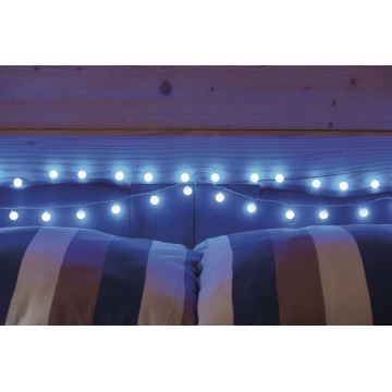 LED-Weihnachtskette für den Außenbereich 40xLED/9m IP44 blau