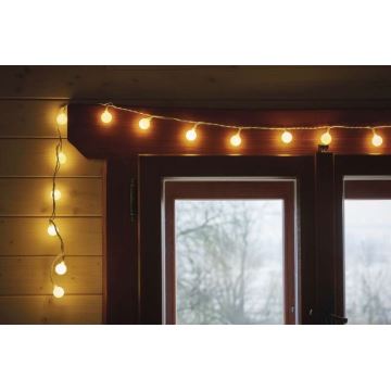 LED-Weihnachtskette für den Außenbereich 40xLED/9m IP44 warmweiß