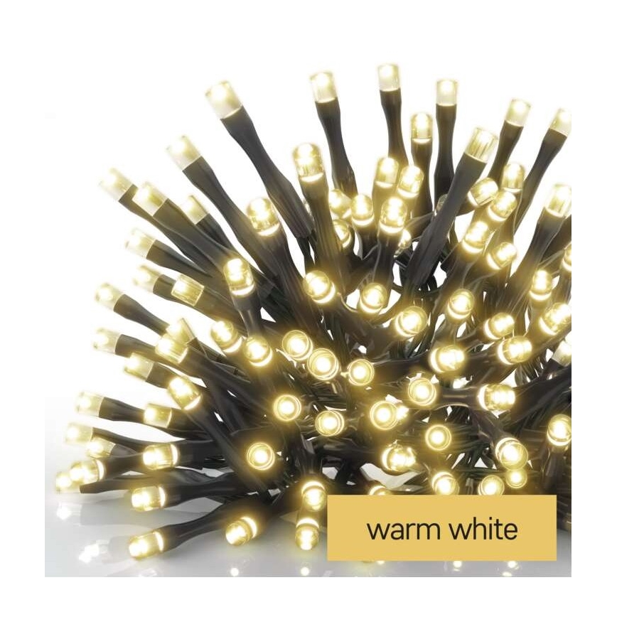 LED-Weihnachtskette für den Außenbereich 80xLED/6,1m IP44 warmweiß