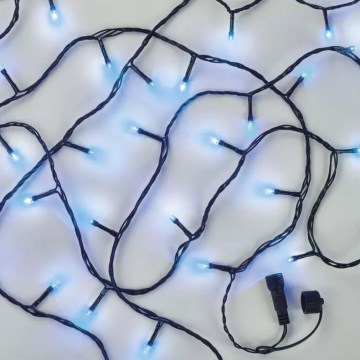 LED-Weihnachtslichterkette für den Außenbereich 100xLED/10m IP44 blau